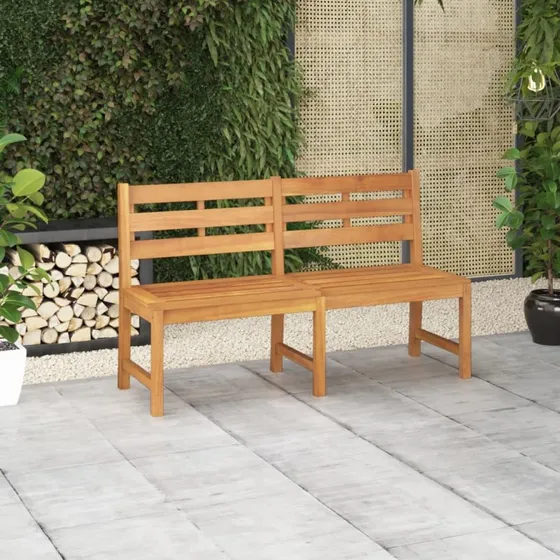 Havebænk i massivt teaktræ 150 cm