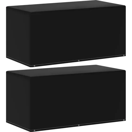 Havemøbelovertræk 2 stk 160x80x75 cm - 6 snørehuller