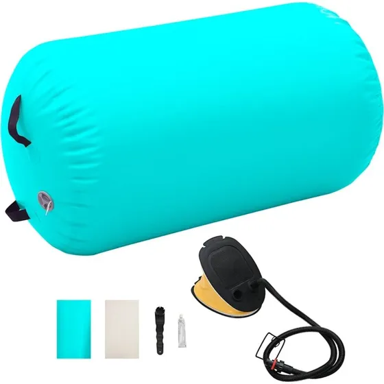 Oppustelig gymnastikrulle 100x60 cm PVC med pumpe
