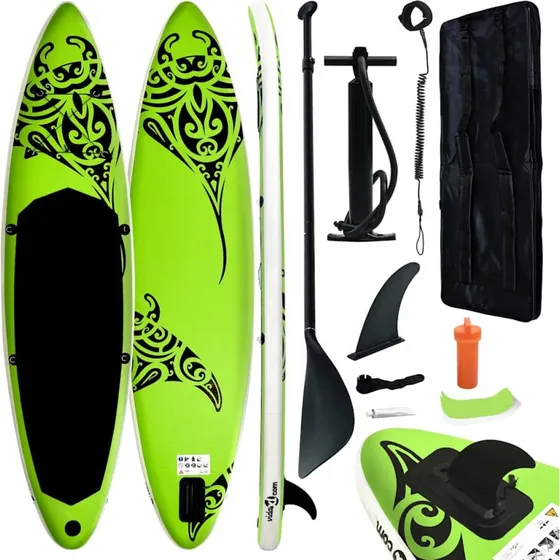 Oppusteligt paddleboard 305x76x15 cm  grn