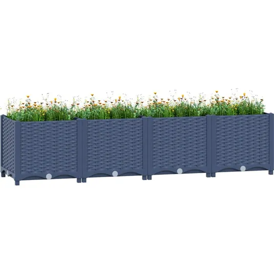 Højbed 160x40x38 cm i polypropylen