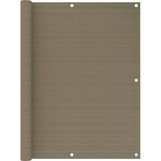 Altanafskærmning HDPE 120x500 cm – Gråbrun