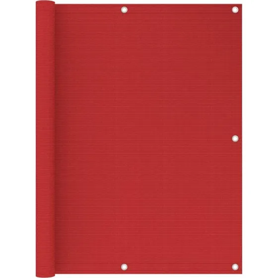Altanafskærmning HDPE 120x500 cm – Rød