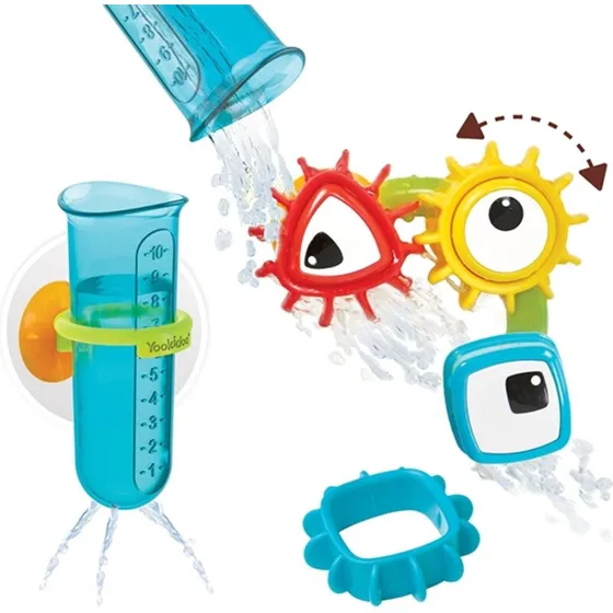 Yookidoo Spin 'N' Sort vandleg-sæt med tandhjul & glas