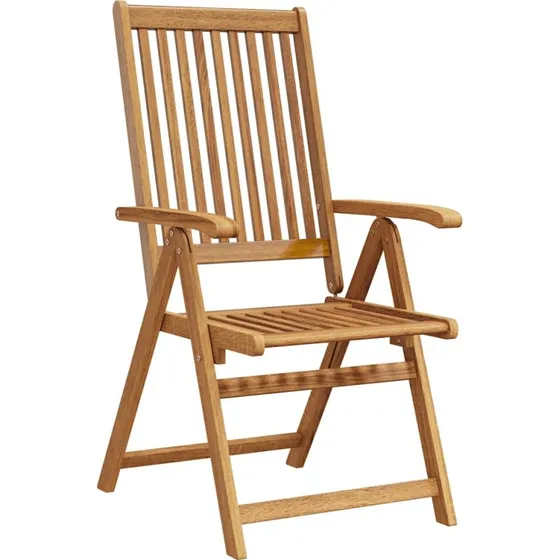 3-pak foldbare havestole i massivt akacietræ