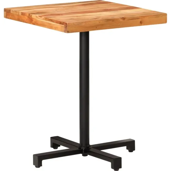 Bistrobord 60x60x75 cm i massivt akacietræ