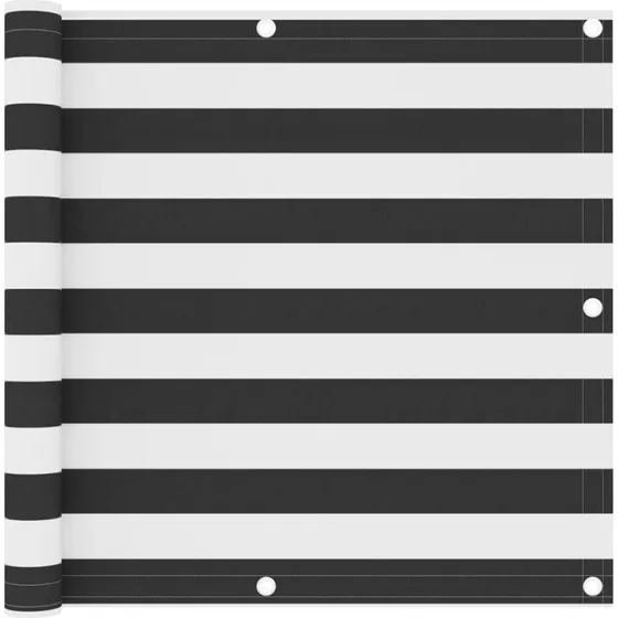 Altanafskærmning 90x400 cm i PU-belagt oxford – antracit/hvid