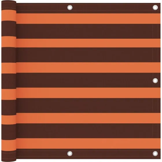 Altanafskærmning 90x400 cm PU-belagt oxford - orange/brun