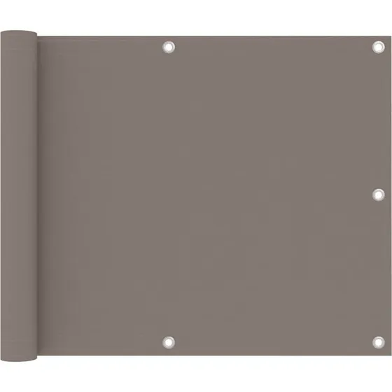 Altanafskærmning 75x600 cm PU-oxford, gråbrun