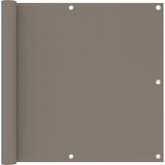 Altanafskærmning 90x500 cm PU-belagt oxford gråbrun