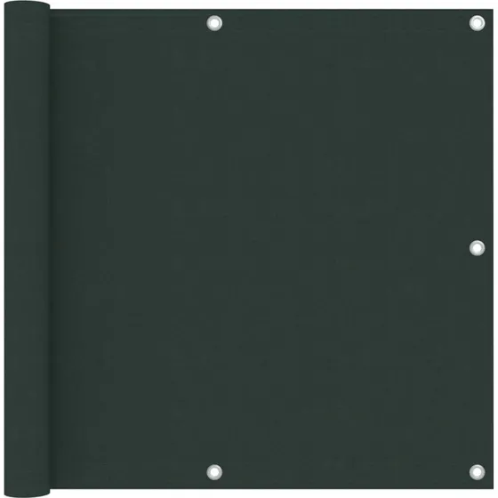 Altanafskærmning 90x600 cm i PU-belagt oxfordstof – mørkegrøn