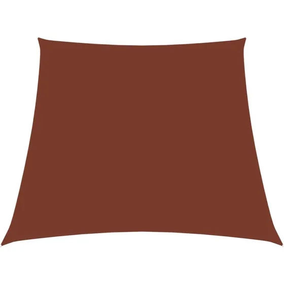 Solsejl trapez 2,4 x 3 m terracotta i PU-belagt oxford