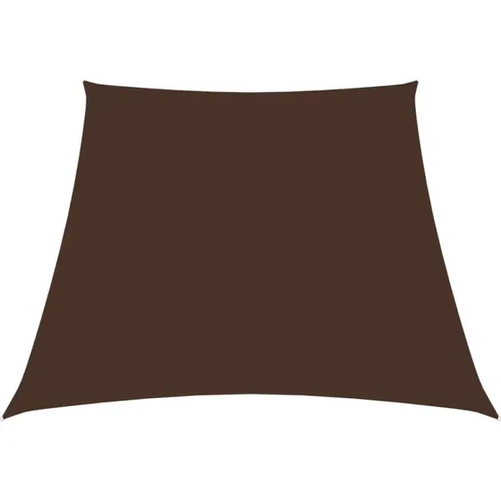 Solsejl trapez 2/4x3 m PU-belagt oxford, brun