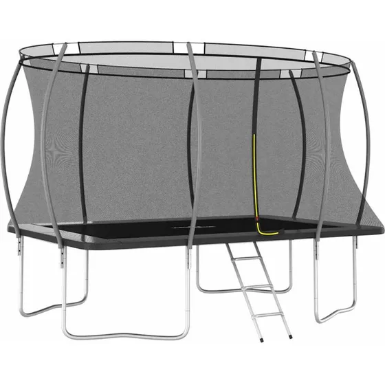 Rektangulr trampolin 335x244x90 cm st med net
