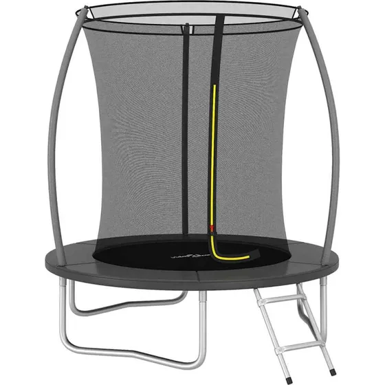 Rund trampolin 183x52 cm med net, stige og regnovertrk