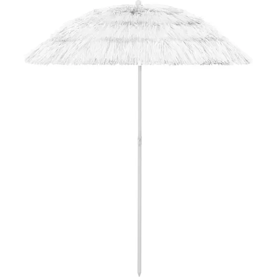 Hawaii strandparasol 180 cm – hvid, UV-beskyttende
