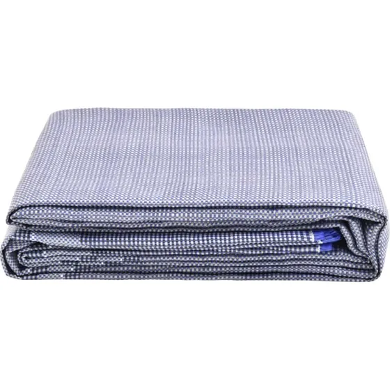 Telttæppe 650x300 cm blå – polypropylen 300 g/m²