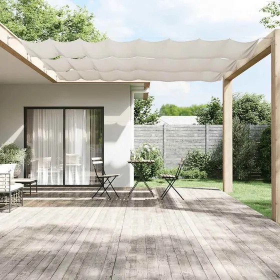 Lodret markise 60x800 cm i hvidt Oxford-stof
