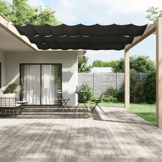 Lodret markise 140x420 cm - Oxfordstof antracit