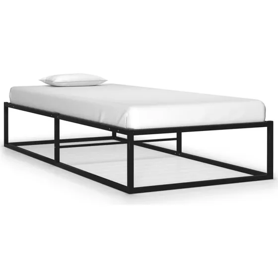 Sengestel i metal 90x200 cm – sort