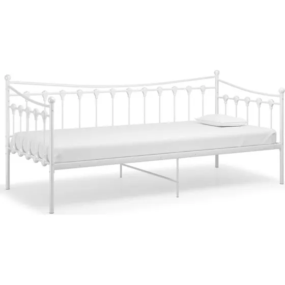 Sengestel til sovesofa 90x200 cm - hvid metal