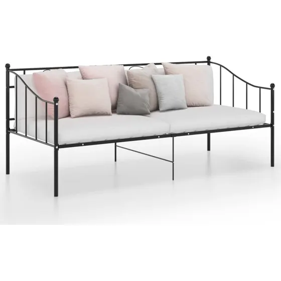 Sengestel til sovesofa 90x200 cm - Metal, sort