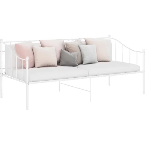 Sengestel til sovesofa 90x200 cm - hvidt metal