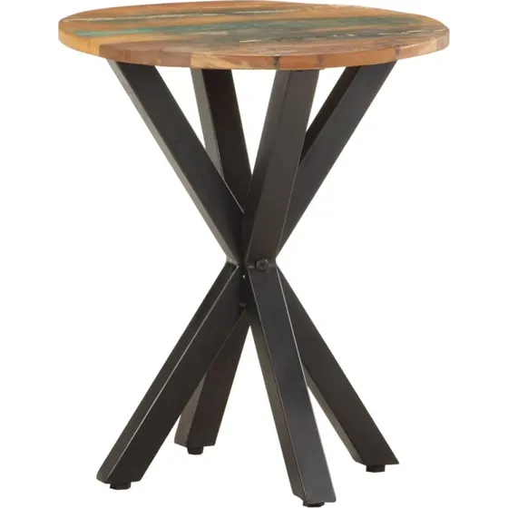 Sidebord i massivt genbrugstræ 48x48x56 cm