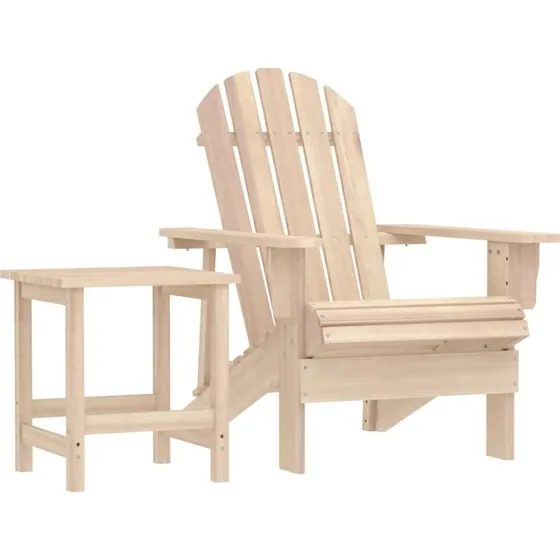 Adirondack havestol med bord i massivt grantræ