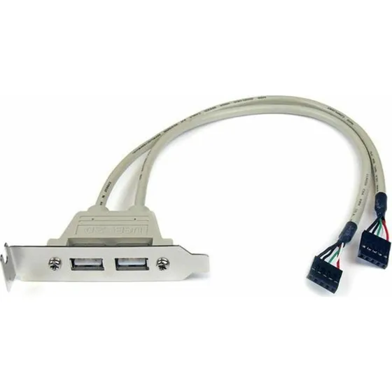 USB 2.0 bagplade 2 porte  low profile