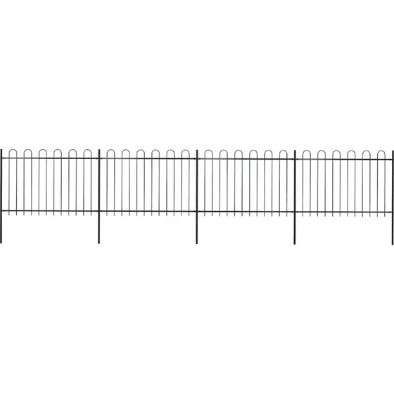 Stlhavehegn med bjletop 714,5120 cm sort (6,8 m)