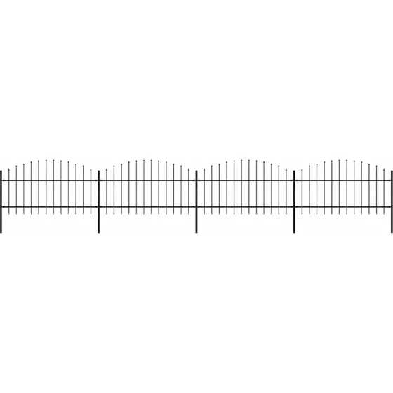 Havehegn i sort stl med spydtop 714,5125 cm (6,8 m)
