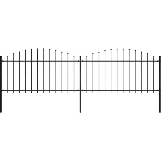 Havehegn med spydtop i stl 359150 cm  sort