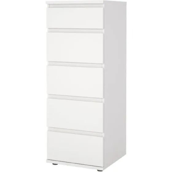 Nova Kommode 5 skuffer - Hvid