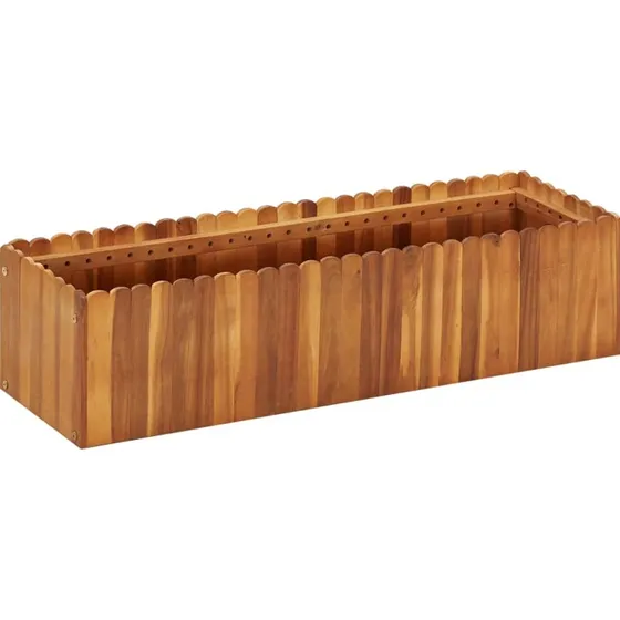Hævet plantekasse 100x30x25 cm i massivt akacietræ