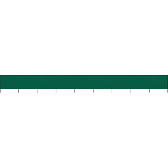 9-panel lsejl 1200x120 cm grn  foldbar vindskrm