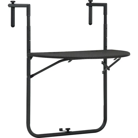 Hngende altanbord i rattanlook 606483,5 cm, brun