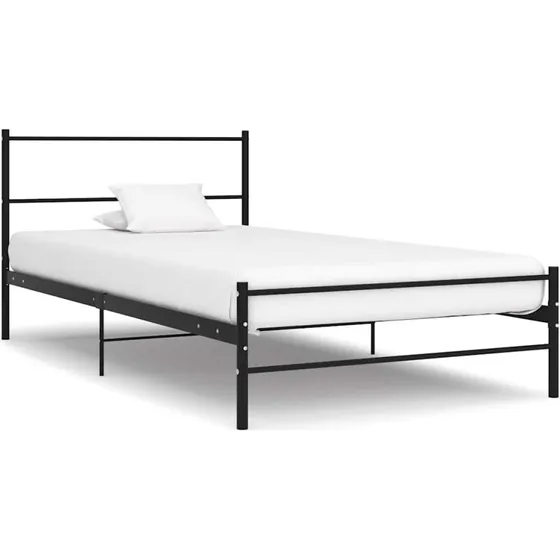 Sengestel i metal 100x200 cm – sort
