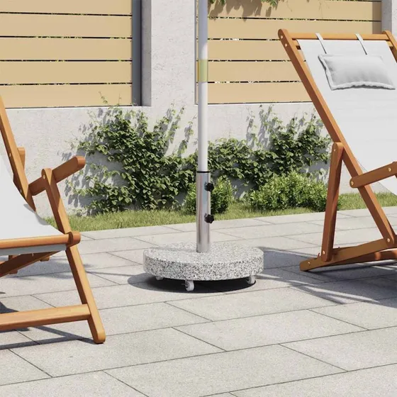 Parasolfod 30 kg rund granit – grå