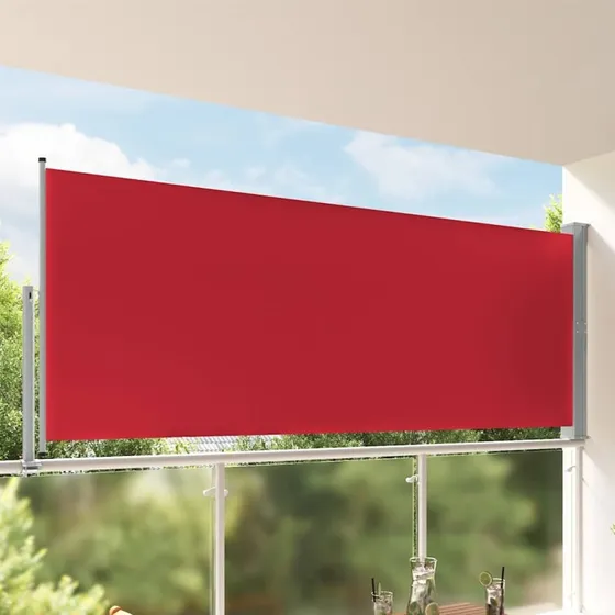 Sammenrullelig sidemarkise 140 x 300 cm – rød