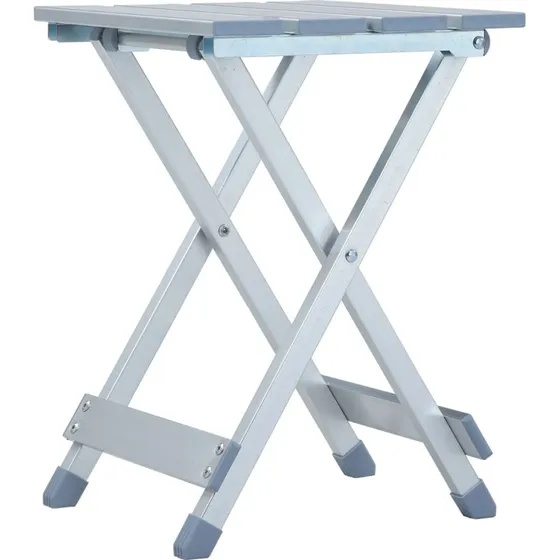 Foldbar campingstol i anodiseret aluminium 282639 cm