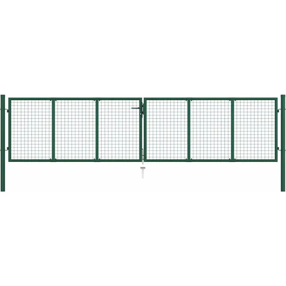 Havelge i stl med trdnet 400x100 cm  grn