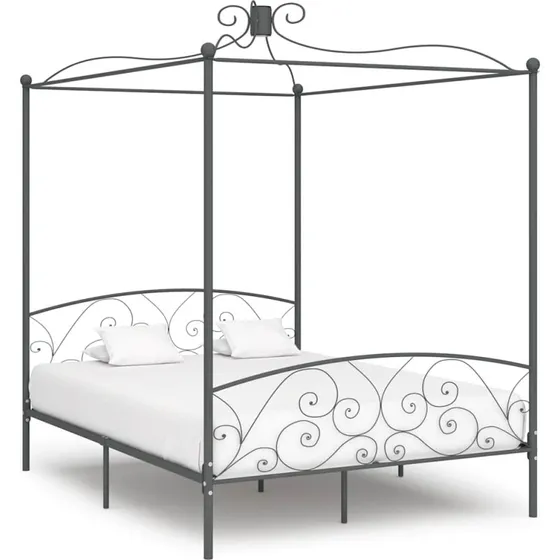 Himmelseng stel i metal 180x200 cm – grå