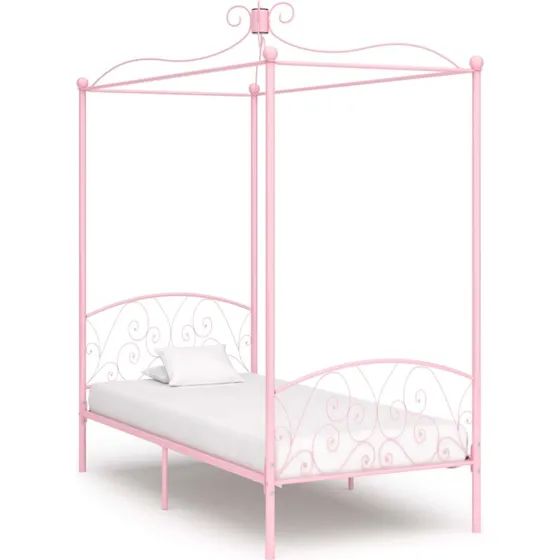Himmelseng stel 90x200 cm i metal - Pink