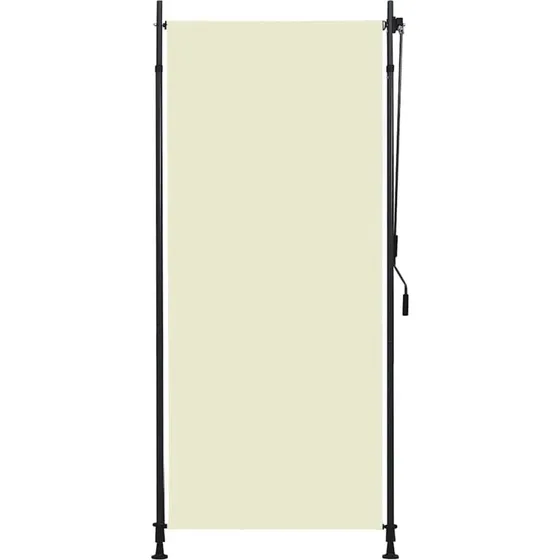 Udendrs rullegardin 100x270 cm creme - justerbart