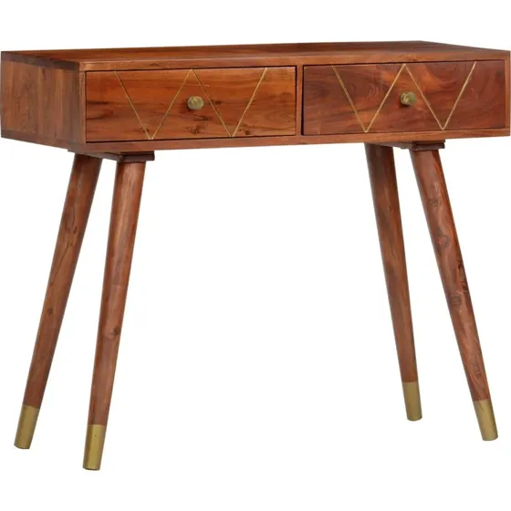Konsolbord 90x35x76 cm i massivt akacietræ