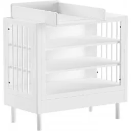 Forrest Beech puslebord med pusletop, hvidlakeret bøg