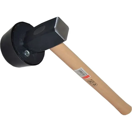 SPREHN Brolæggerhammer 2450 g med rundt gummihoved