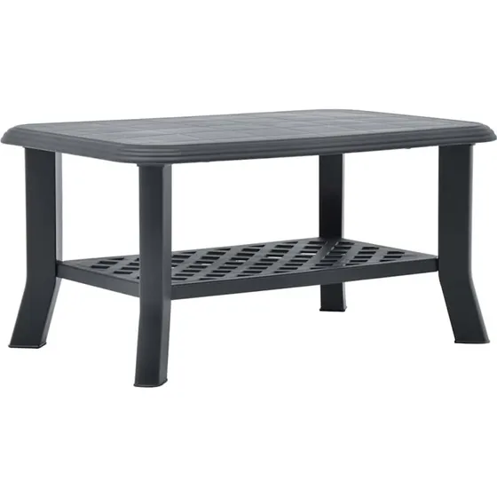 Sofabord 90x60x46 cm i plastik - antracitgrå