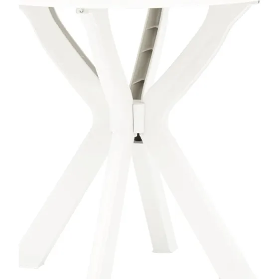 Bistrobord 70 cm hvid plast  let og vedligeholdelsesfrit